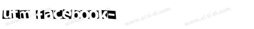 UTM FACEBOOK字体转换